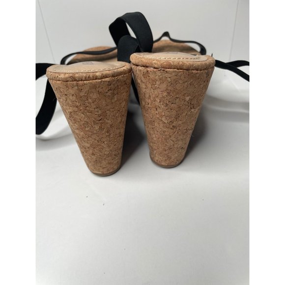 Justfab women's sandals wedge heel black size 11 - Picture 5 of 8